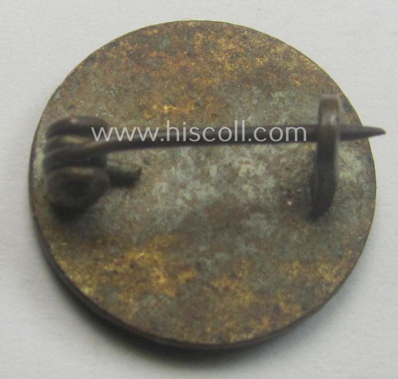 'N.S.D.A.P.'-supporter-pin- ie. party-badge (or: 'Parteiabzeichen') being a smaller-sized specimen that is void of a makers'-designation