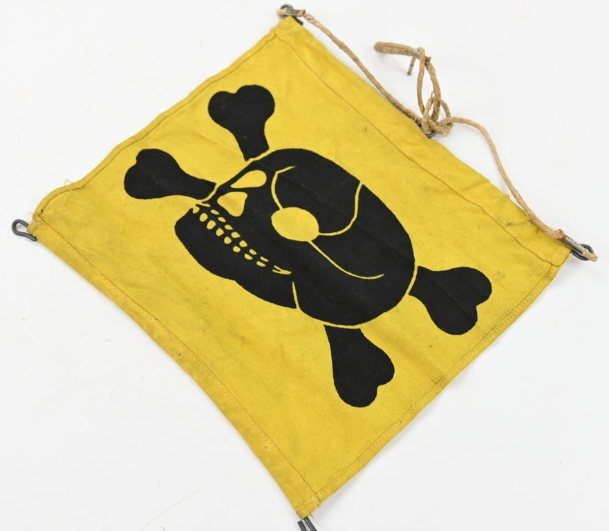 German WH Mine/Gas Warning Flag