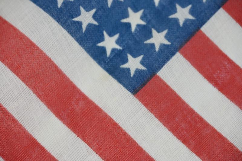 US WW2 48 Star Stars & Stripes National Flag with Pole