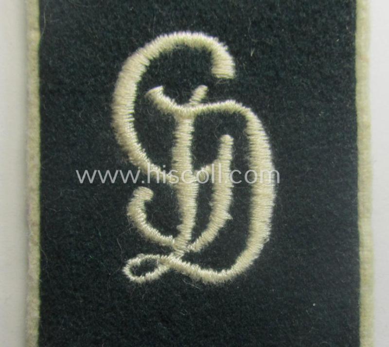 Minimally used- and/or worn - and fully matching and rarely encountered! - pair of WH (Heeres), early-war-period (ie. 'M36 o. M40'-pattern styled-) EM-type shoulderstraps as intended for a: 'Soldat eines Inf.-Rgts. der “Grossdeutschland”-Div.'