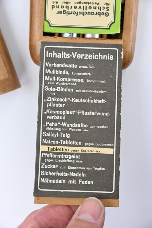 German Third Reich Era Pocket First Aid Kit