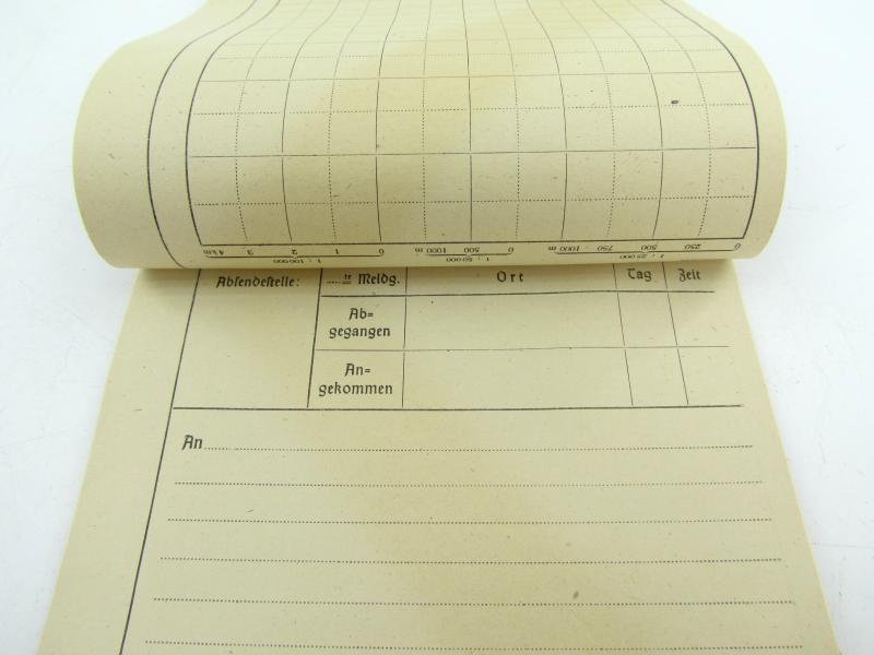 German mapcase notebook ( Melde-Block )