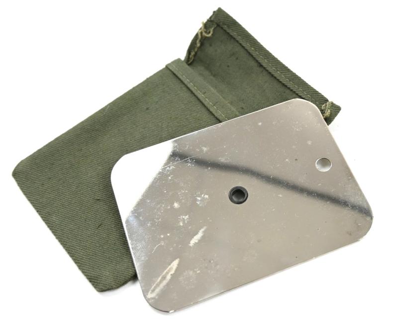 British WW2 44 Pattern Shaving Mirror in Pouch