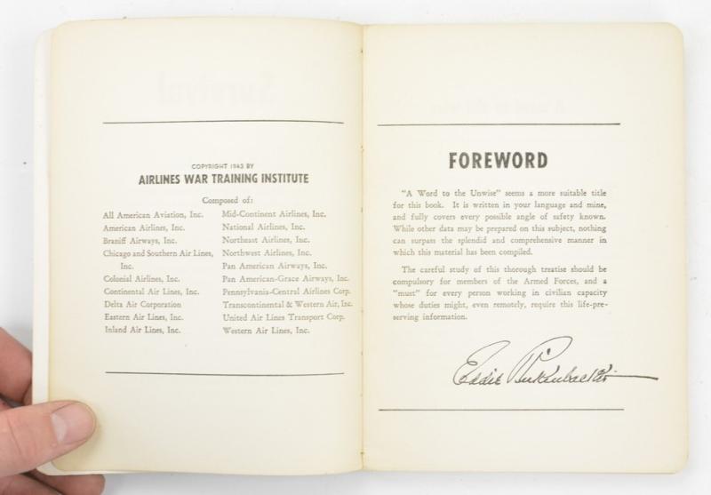 US WW2 Survival Guide for Airlines Personel