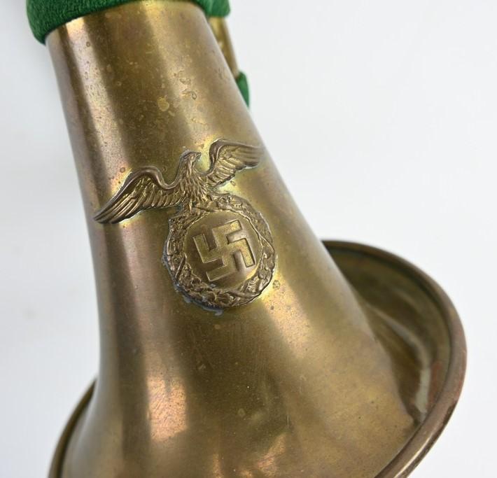 German NSDAP Bugle Trumpet