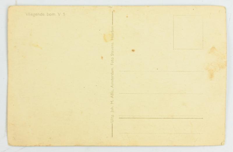 Dutch WW2 Postcard V-1 Flying Bomb