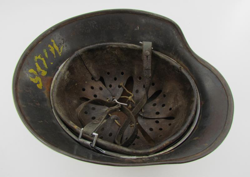 M35 Luftwaffe double decal ‘Normandy’ camouflage helmet SE64