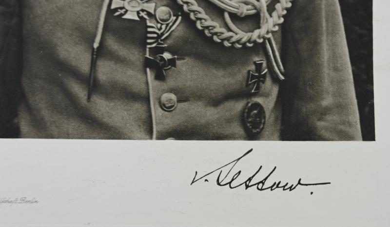 German Third Reich Litho Print of Paul von Lettow-Vorbeck
