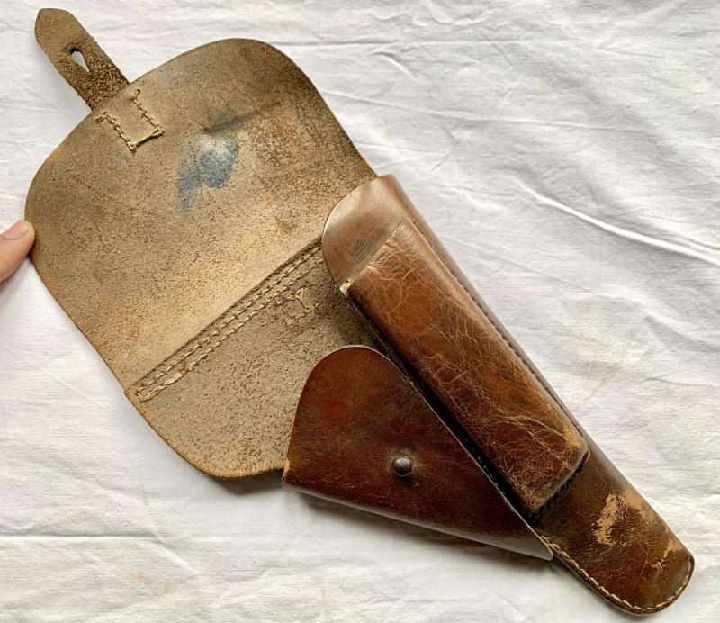 Chocolate Brown P38 Leather Holster -1944-