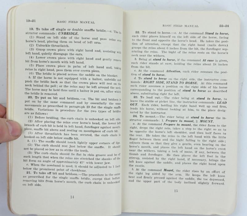 US WW2 FM 25-5 Basic Field Manual 'Animal Transport'