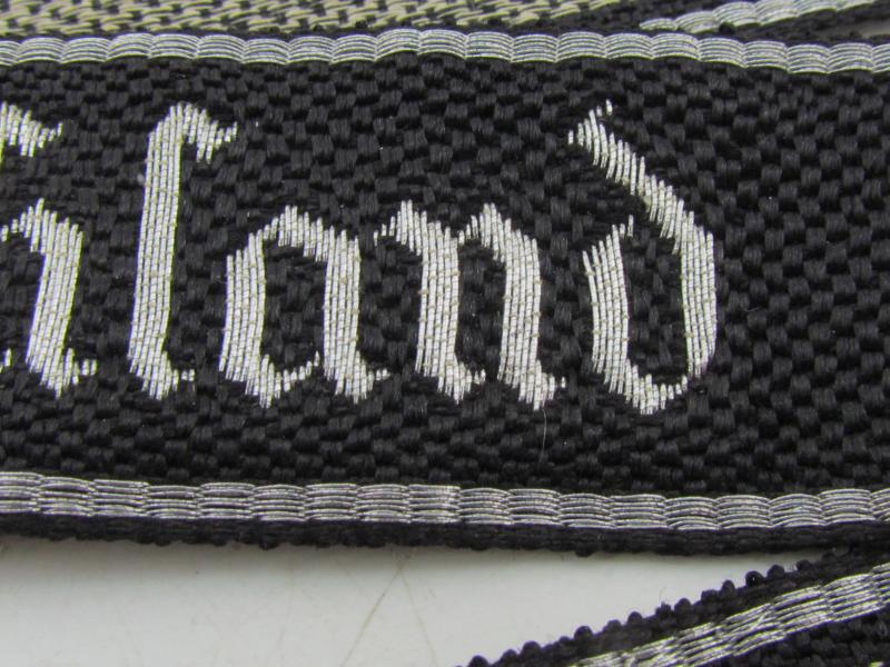 Waffen SS-Standarte ‘Deutschland’ Officers Cufftitle with RZM Tag...Mint