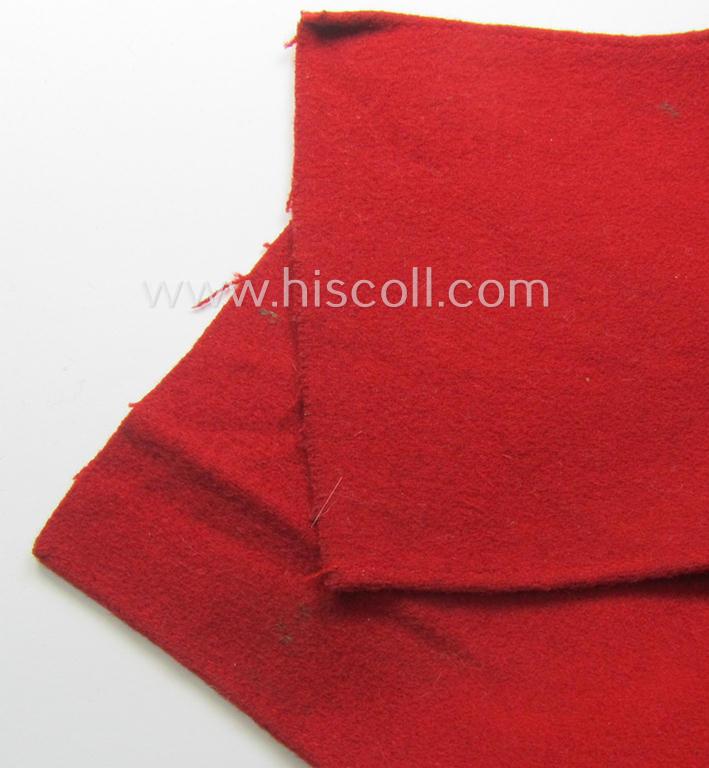 'Extra Qualität', N.S.D.A.P.- (ie. SS-) pattern, smooth-woolen-based swastika-armband (ie. 'Armbinde') that still retains its period-attached & linnen based 'RzM 21/37 SS'-label