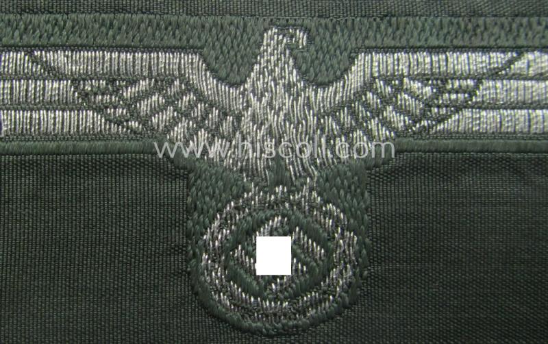 WH (Heeres) 'flatwire'-woven 'Offiziersadler für Schiffchen o. Knautschmütze'