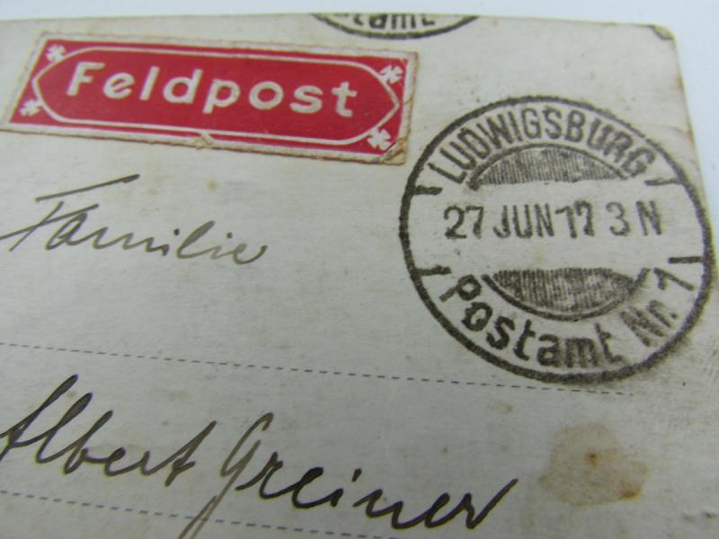 WW1 German Postcard Portrait From a Soldier