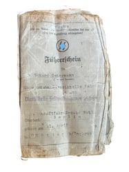 German WWII SS Führerschein (Dass Reich)