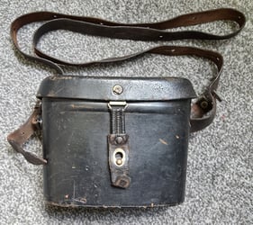 Wehrmacht Bakelite 6x30 Binoculars and carrying case (Behälter)