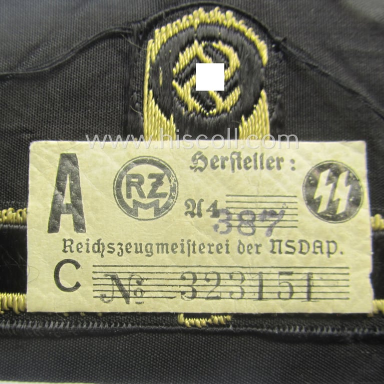 'SS' (ie. 'Waffen-SS') 'BeVo'-woven, EM- (ie. NCO-pattern) tropical-styled arm-eagle (ie. 'Tropen-Ärmeladler für Mannschaften u. Unterführer der Waffen-SS')