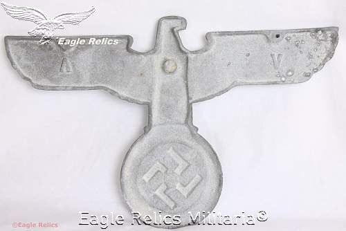Deutsche Reichsbahn -Trolly Bus/ Postal -Aluminium Eagle