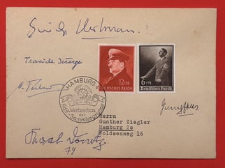 WWII GERMAN KARL DONITZ, ERICH HARTMANN, TRAUDL JUNGE...