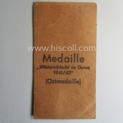 Empty 'Zellstoff'-based pouch as was intended for a...