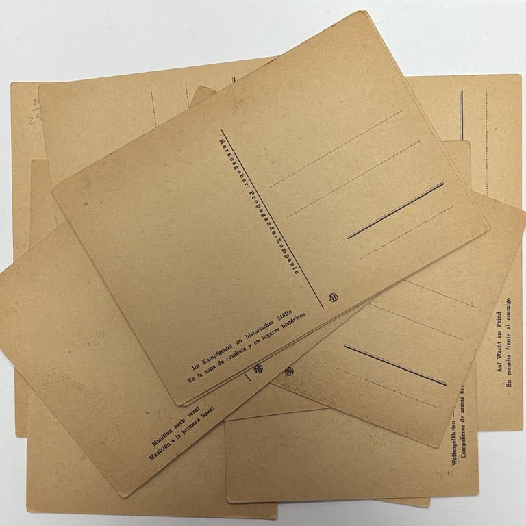 WH Spanish División Azul Propaganda Postcard Set