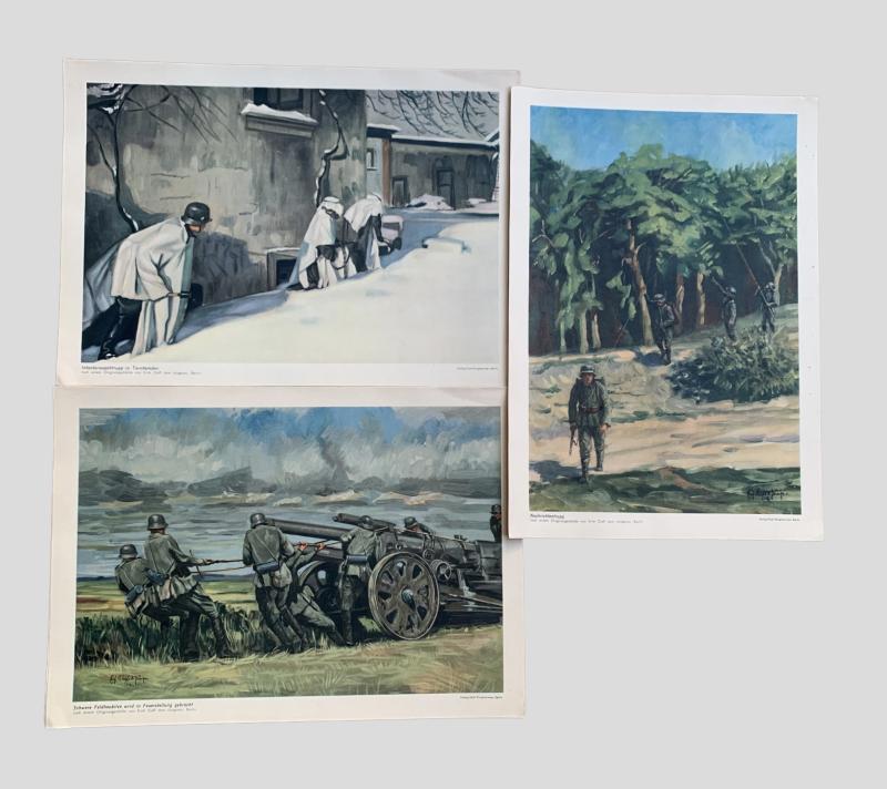 German WWII Combat Art Folio