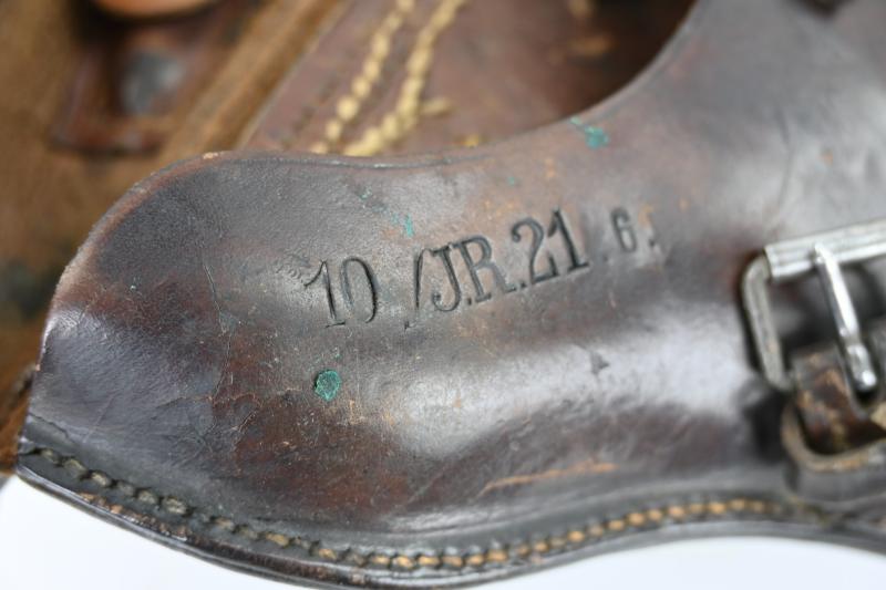 German WW1 P08 Hardshell Pistol Holster 10./I.R. 21