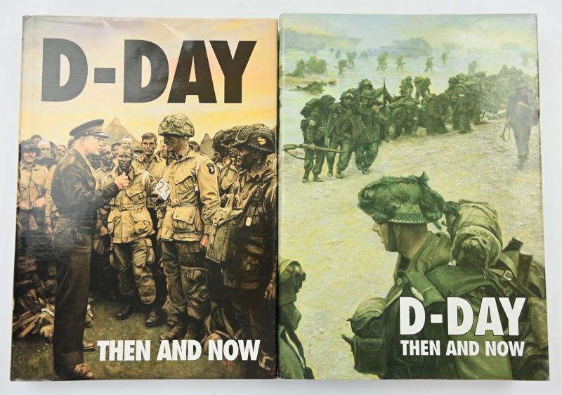 D-Day Book Set ''Then and Now' Volume 1&2