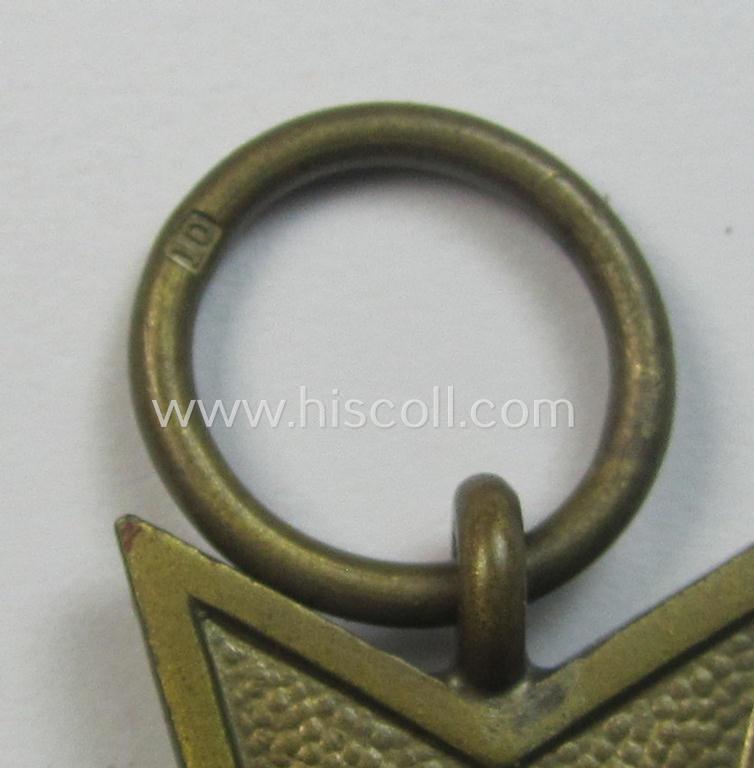 Neat medal-set: 'KvK 2. Klasse mit Schwertern' being a maker- (ie. '10'-) marked (and just minimally used) specimen by the maker- (ie. 'Hersteller') named: 'Förster & Barth' and that comes as issued and found