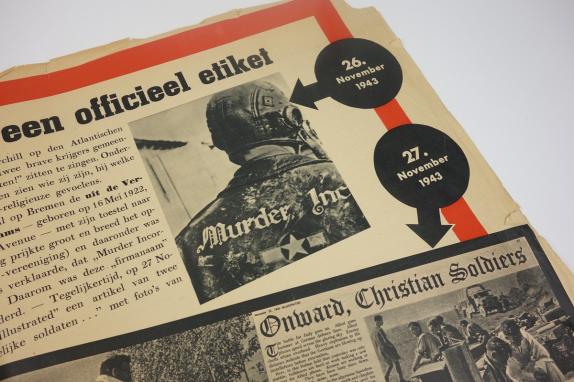 Dutch Poster Moordenaars voorzien van een officieel etiket