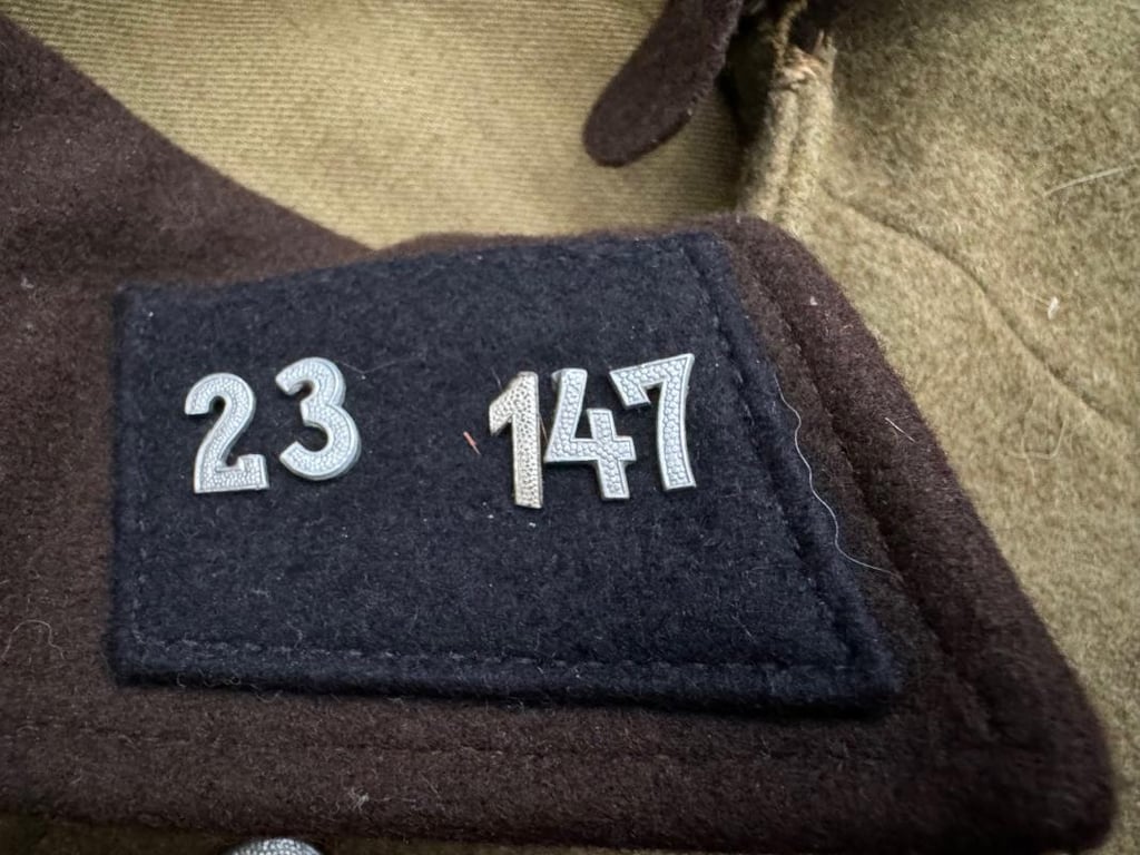 NSKK Greatcoat Complete with insignia....Rare