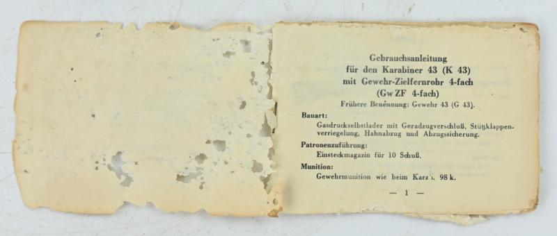 German WH K43 Instruction Manual