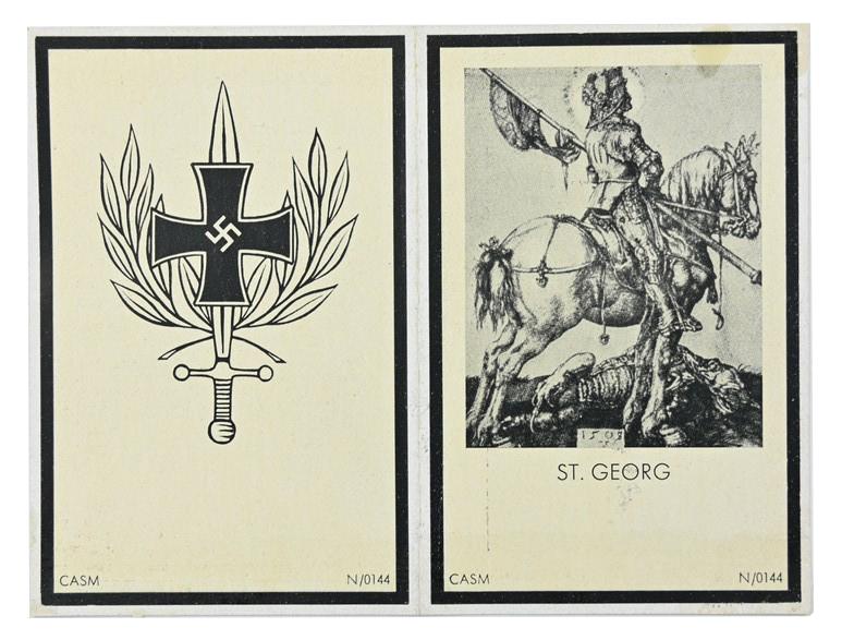 German WH Deathcard 'Adam Lippert von Fuchsmühl'