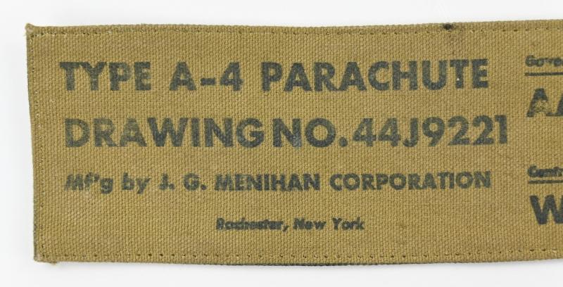 USAAF Type A-4 Parachute Chest Pack Marking