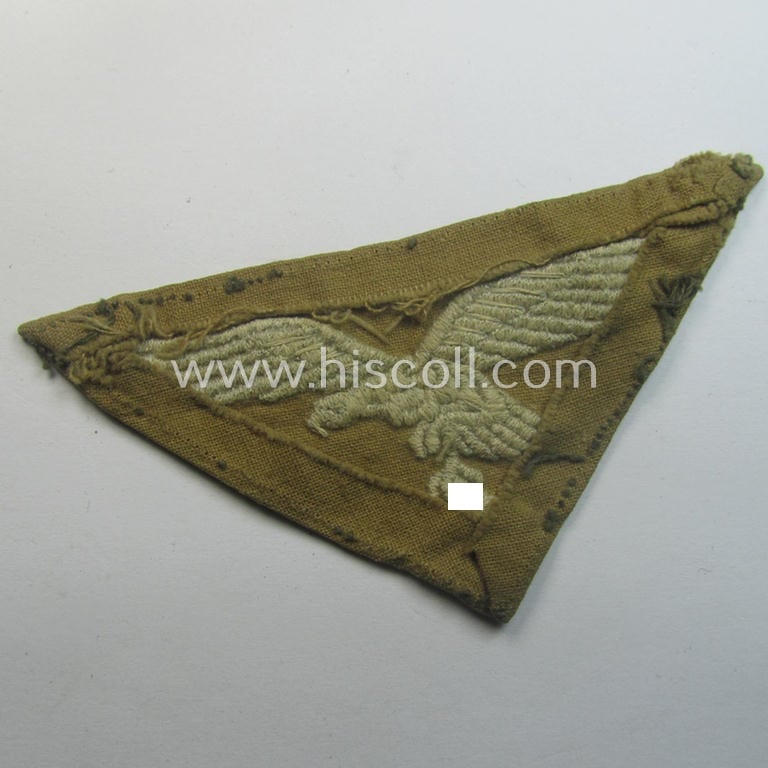 Truly used- and/or carefully shirt-removed, WH (Luftwaffe) 'tropical'-issued breasteagle as was intended for usage onto the tropical-shirts