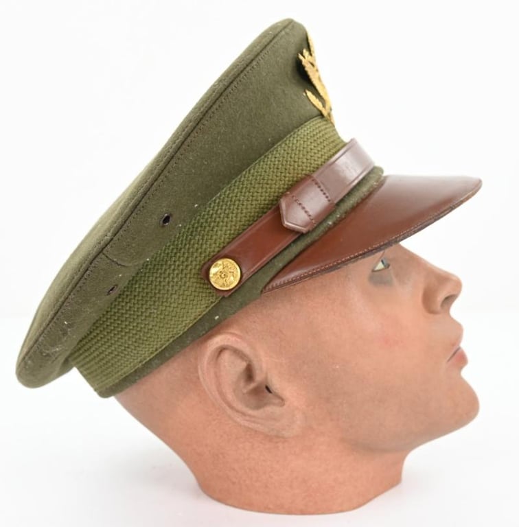 US WW2 Officer's Crusher Visor Cap