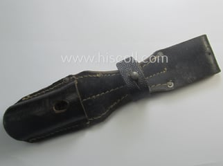 Genuine-leather-based- and/or black-coloured, 'standard-pattern' WH (Heeres, Waffen-SS, Luftwaffe...