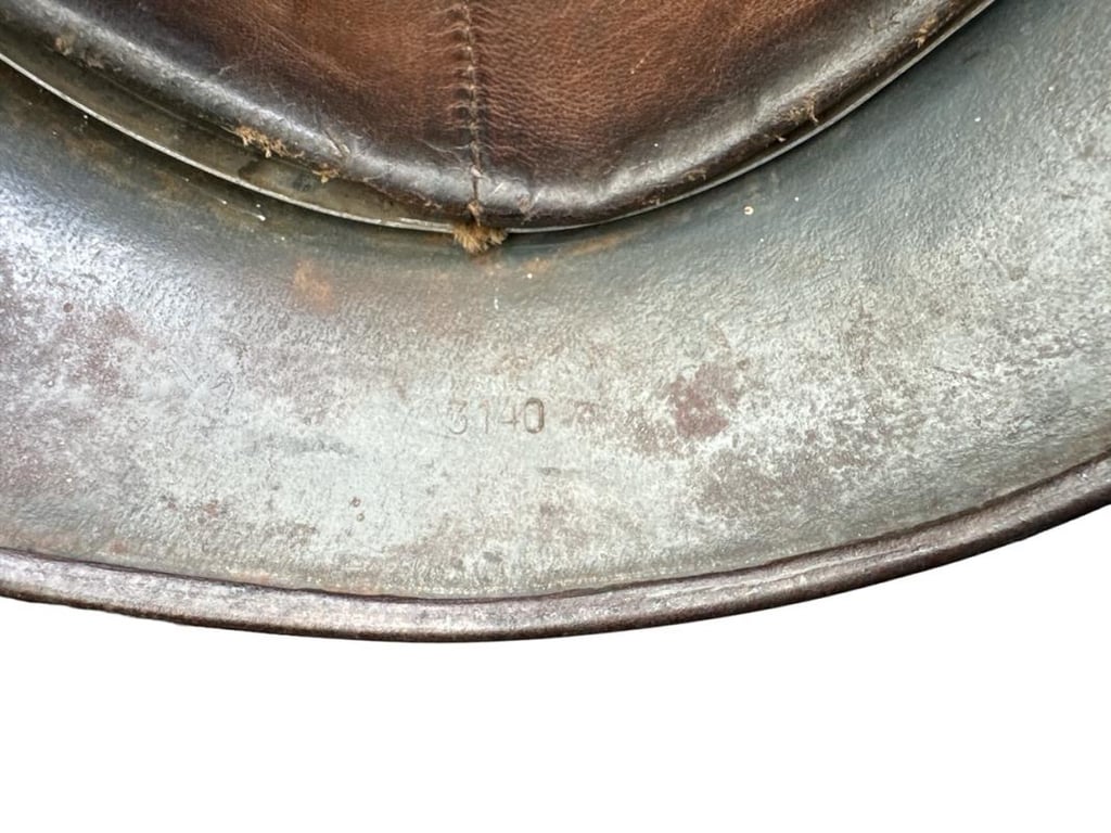 Early M35 Luftwaffe DD Helmet With Droop Tail Eagle ET64