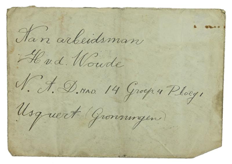 Dutch NAD Fieldpost Letter in Envelop