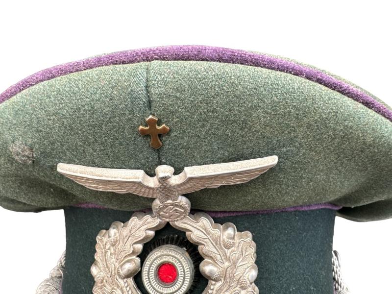 Wehrmacht Army (Heer) Chaplain Visor Cap...Rare!