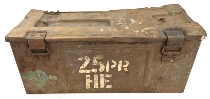 British WW2 25pds Grenade Box with Frame