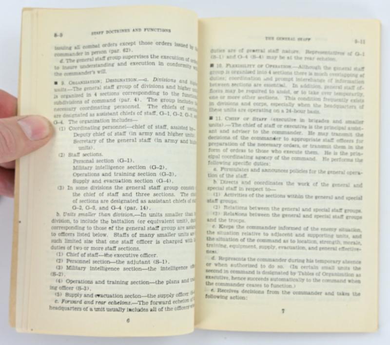 US WW2 Staff Officer Field Manual FM 101-5