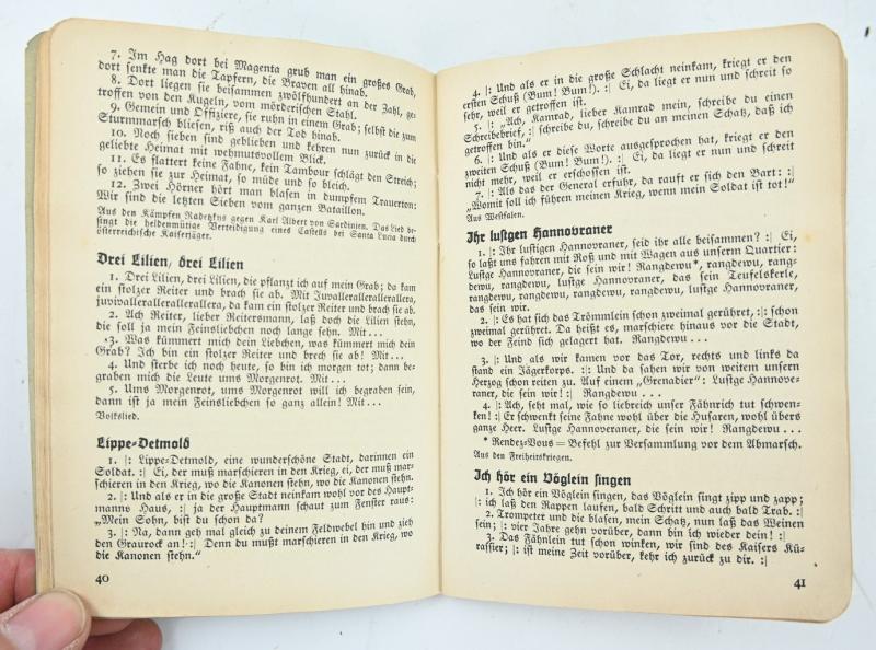 German WH Songbook 'Morgen Marschieren Wir'