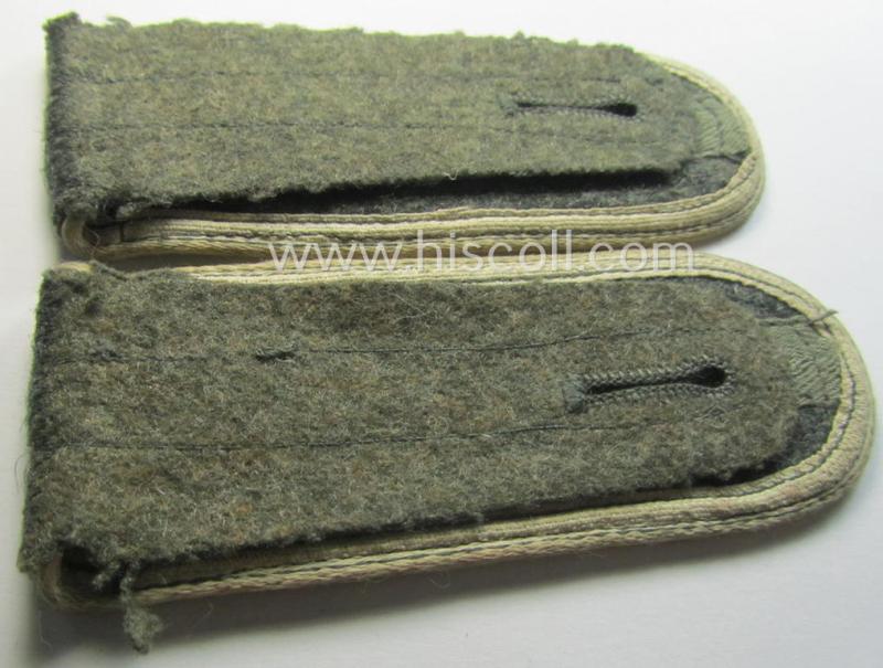 Superb - and/or fully matching! - pair of typical later-war-period- (ie. 'M44'-pattern) WH (Heeres) NCO-type shoulderstraps as was intended for usage by an: 'Unteroffizier eines Infanterie-Regiments'