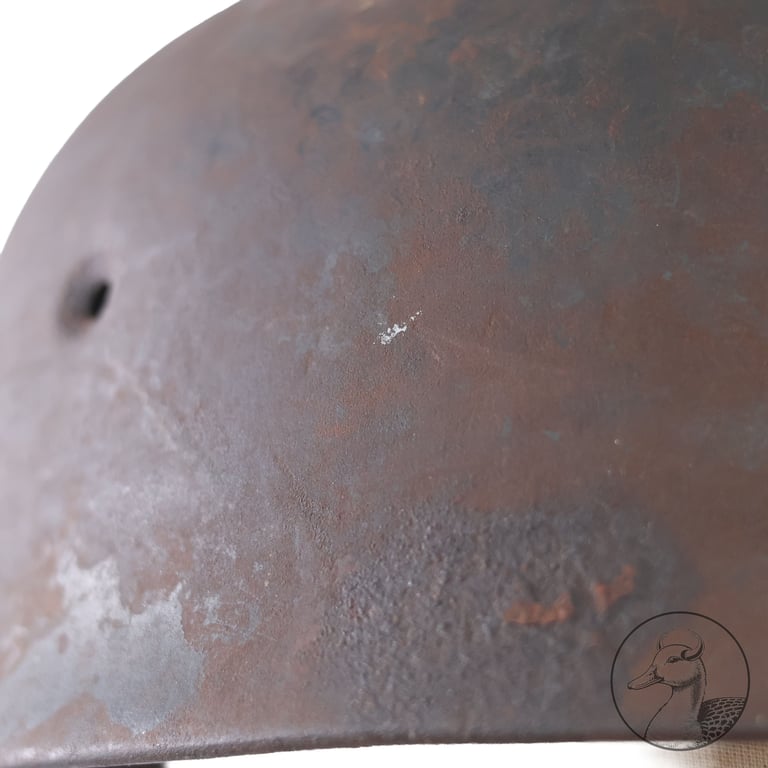 Stahlhelm Fallschirmjäger Glocke Scheunenfund