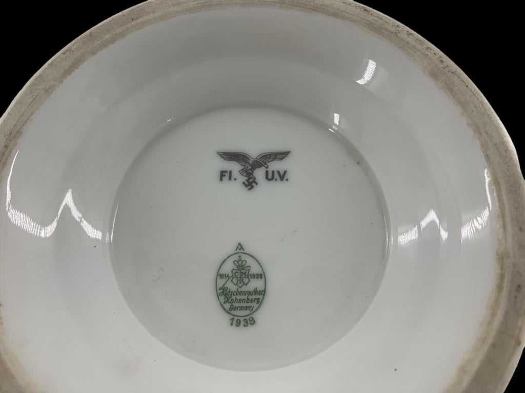 Luftwaffe Lion’s Head Bowl Fl.UV Bavaria 1939
