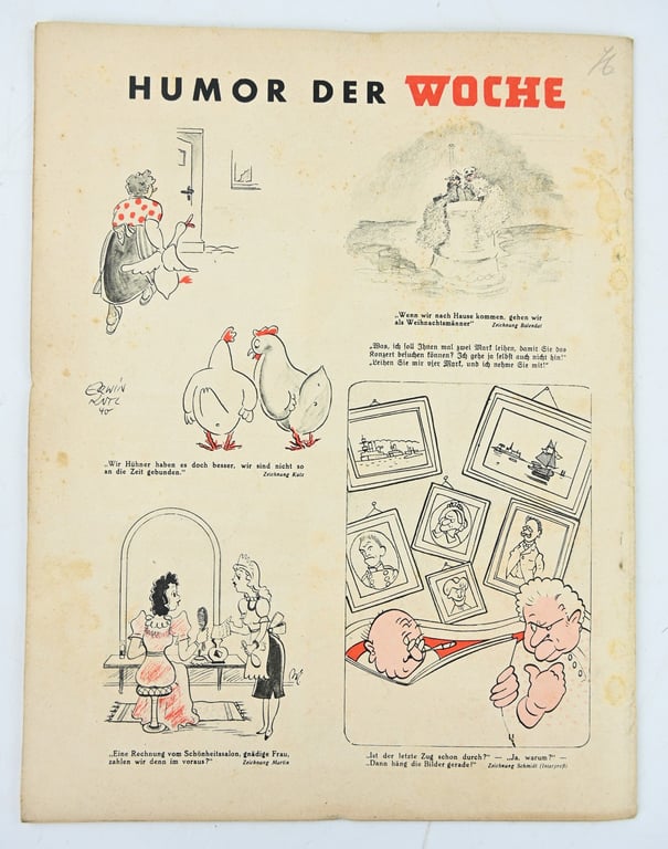 German Third Reich Magazine 'Die Woche' 1943