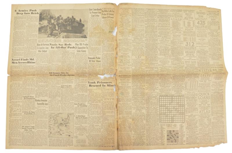 US WW2 Newspaper 'The Baltimore News-Post'