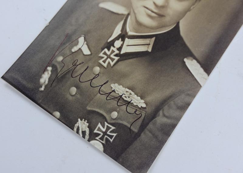 Signature of Wehrmacht Heer KC-OLC Recipient 'Eduard Brunner'
