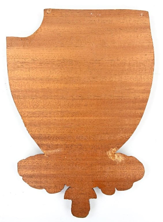 German Wooden Sign 12. SS-Panzer-Division "Hitlerjugend"